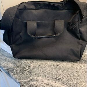 Bugatti Black Laptop Commuter Messenger Bag